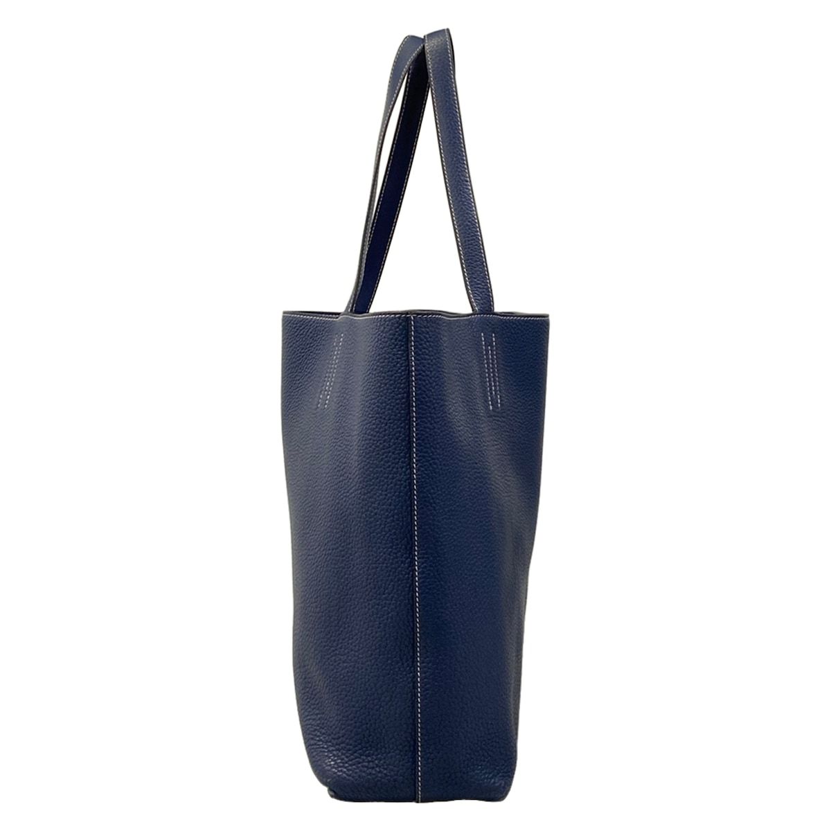 Hermes Tote Double Sens 45 Blue Reversible — view 2
