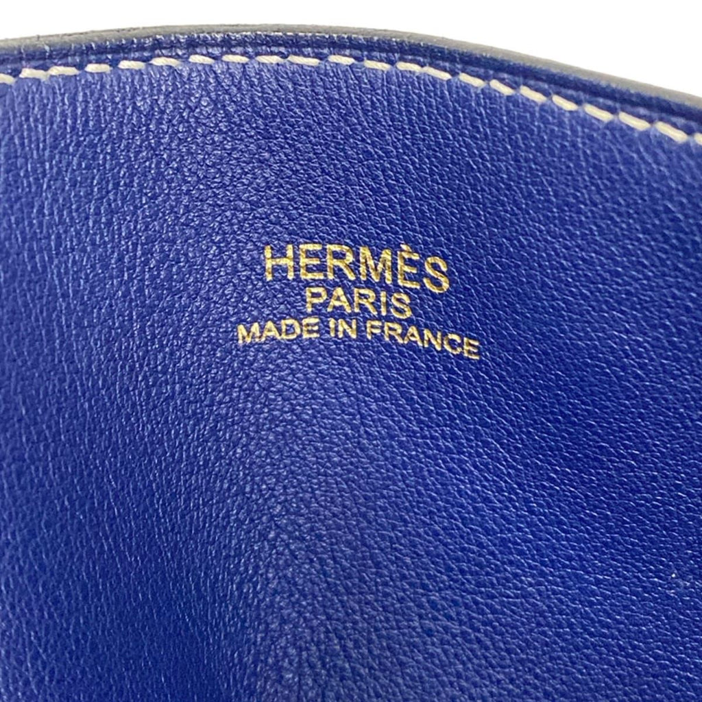 Hermes Tote Double Sens 45 Blue Reversible — view 8
