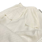 Chanel Long Skirt 34 S White Waffle Cotton — view 8
