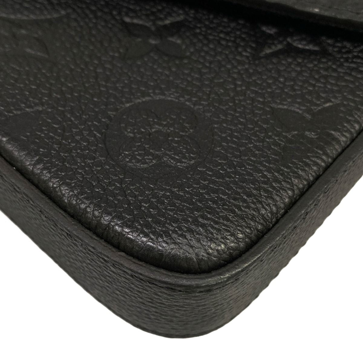 Louis Vuitton Wallet Monogram Empreinte Felice Noir Chain Leather Shoulder — view 6