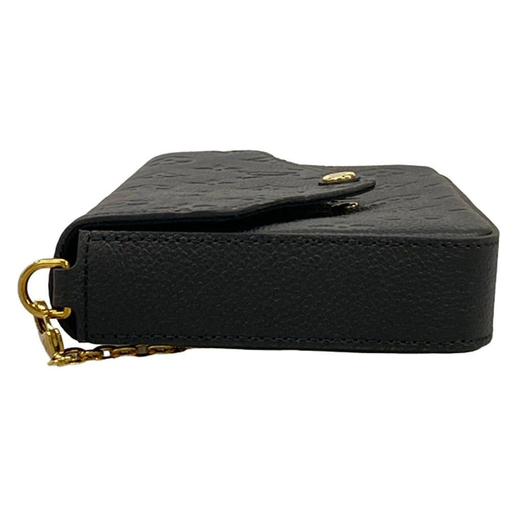 Louis Vuitton Wallet Monogram Empreinte Felice Noir Chain Leather Shoulder — view 8