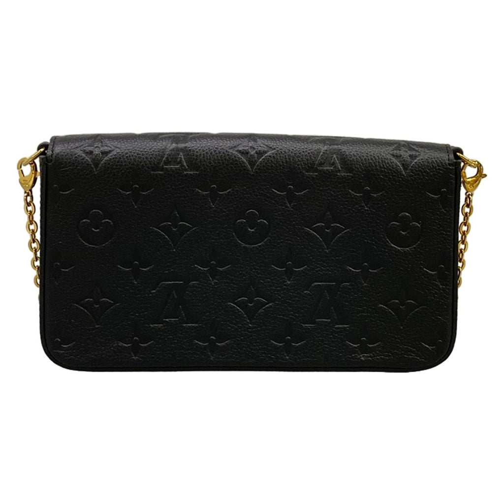 Louis Vuitton Wallet Monogram Empreinte Felice Noir Chain Leather Shoulder — view 2