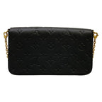 Louis Vuitton Wallet Monogram Empreinte Felice Noir Chain Leather Shoulder — view 2