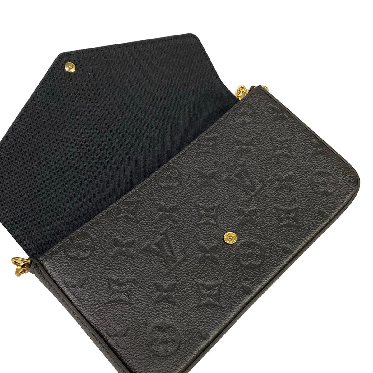 Louis Vuitton Wallet Monogram Empreinte Felice Noir Chain Leather Shoulder — view 3