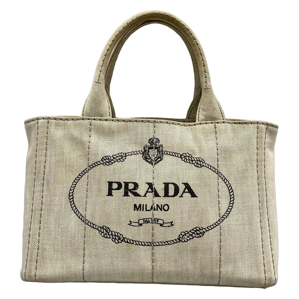 Prada Tote Canapa Ivory