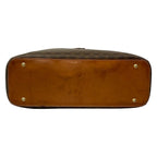 Celine Handbag Macadam Pattern Brown Dark Leather — view 5