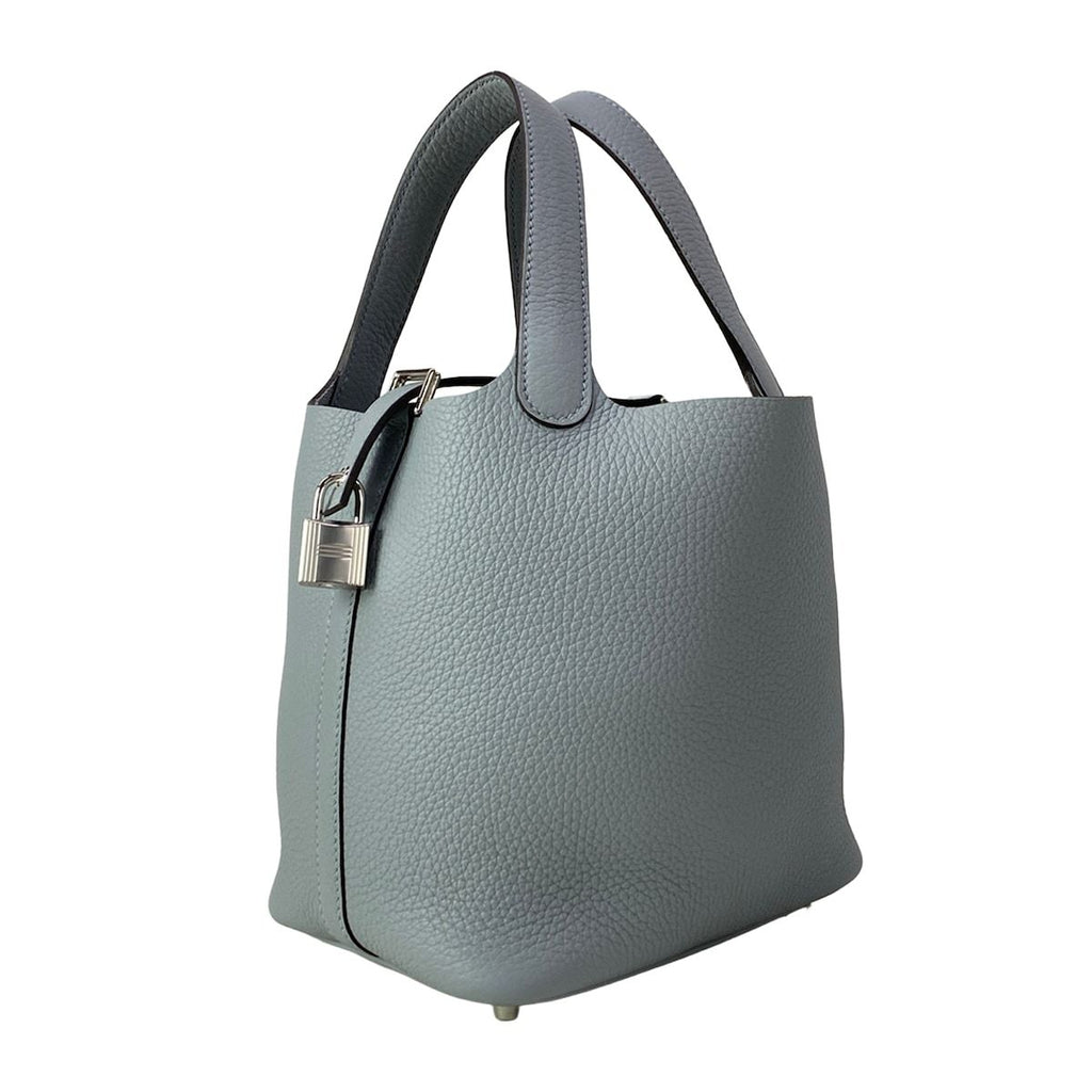 Hermes Handbag Picotin Lock PM Gris Perle Silver