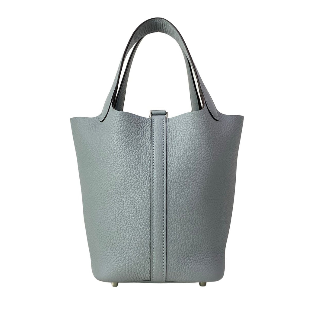 Hermes Handbag Picotin Lock PM Gris Perle Silver — view 4