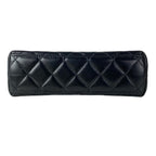 Chanel Shoulder Bag Mini Shopping Quilted Black Chain Gold Metal — view 5
