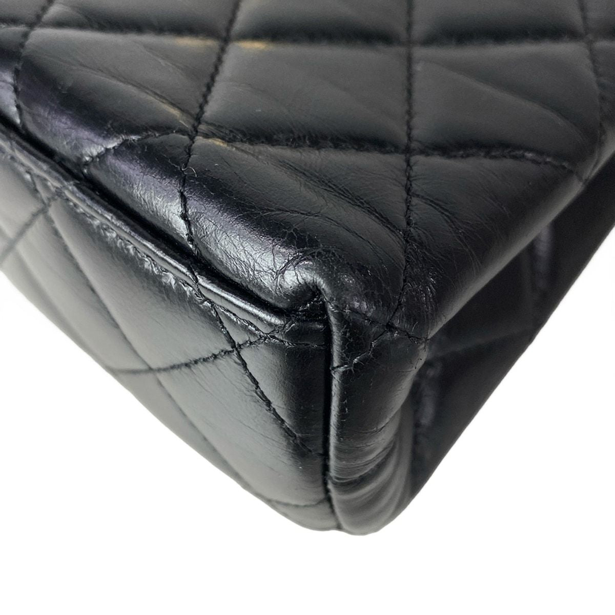 Chanel Shoulder Bag Mini Shopping Quilted Black Chain Gold Metal — view 7