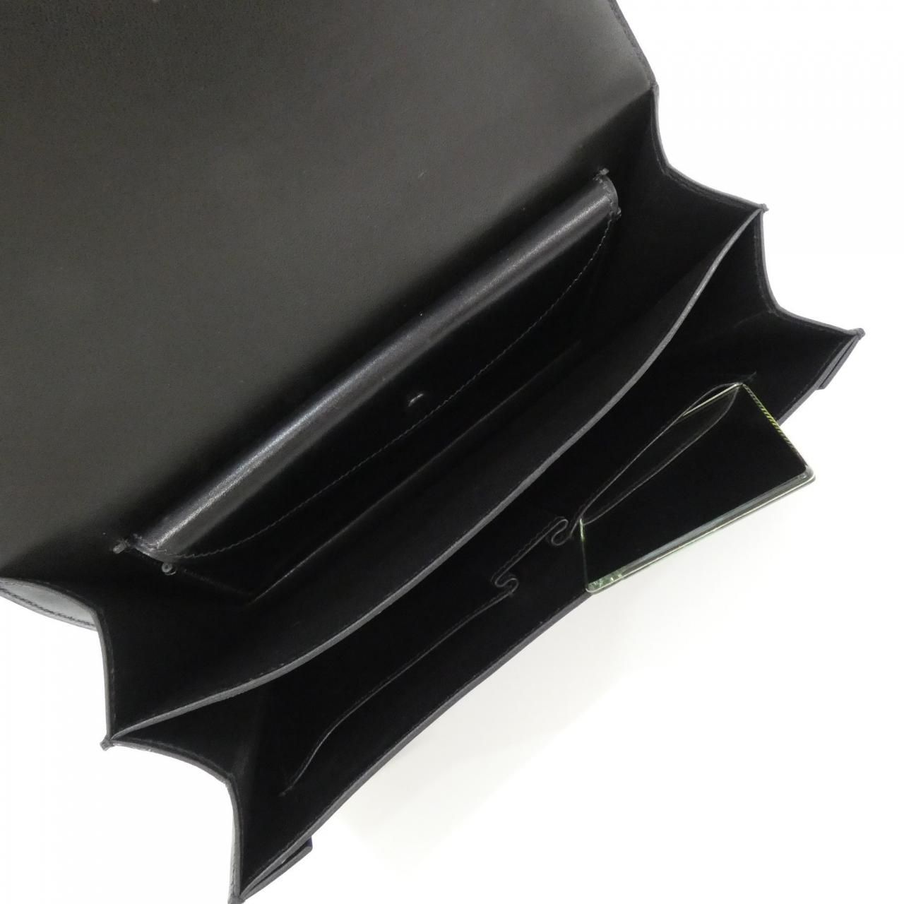 Hermes Piano Bag Handbag Black — view 9