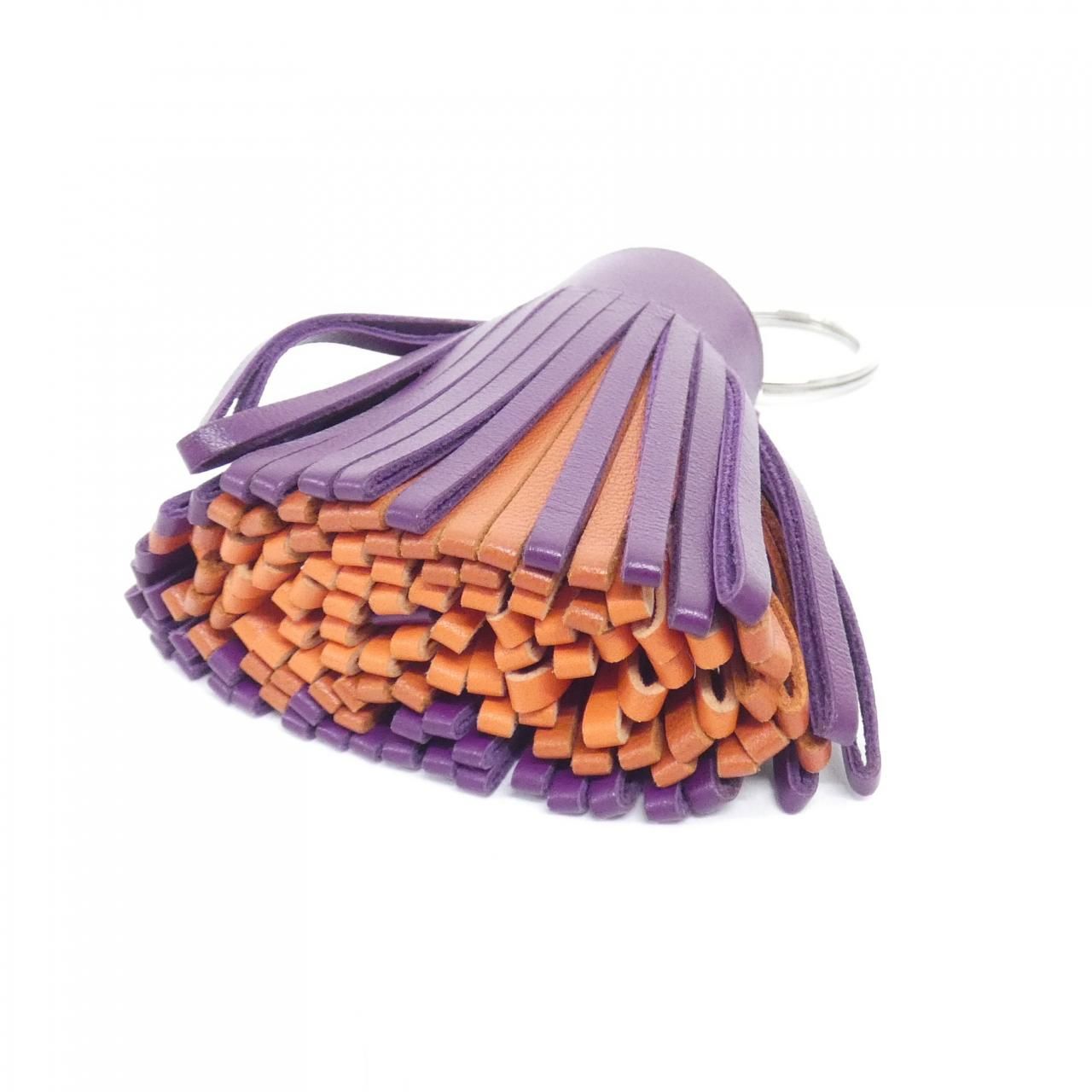 Hermes Carmen Tricolor Key Ring Key Holder — view 3