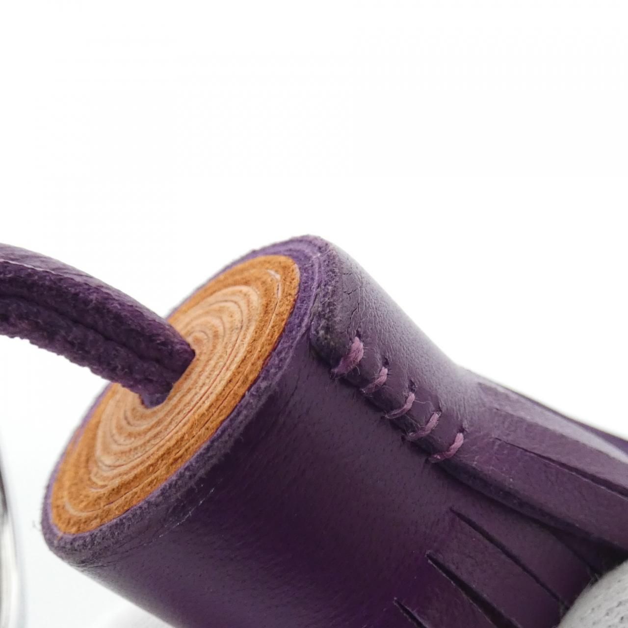 Hermes Carmen Tricolor Key Ring Key Holder — view 5