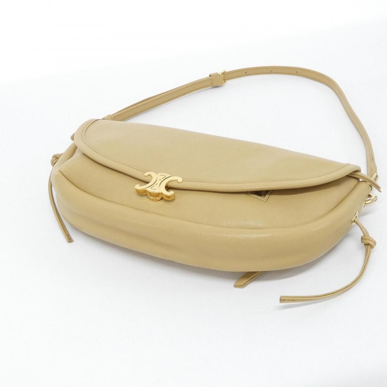 Celine Little Half Moon Soft Triomphe Shoulder — view 3