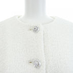 Chanel Collarless Jacket White — view 6