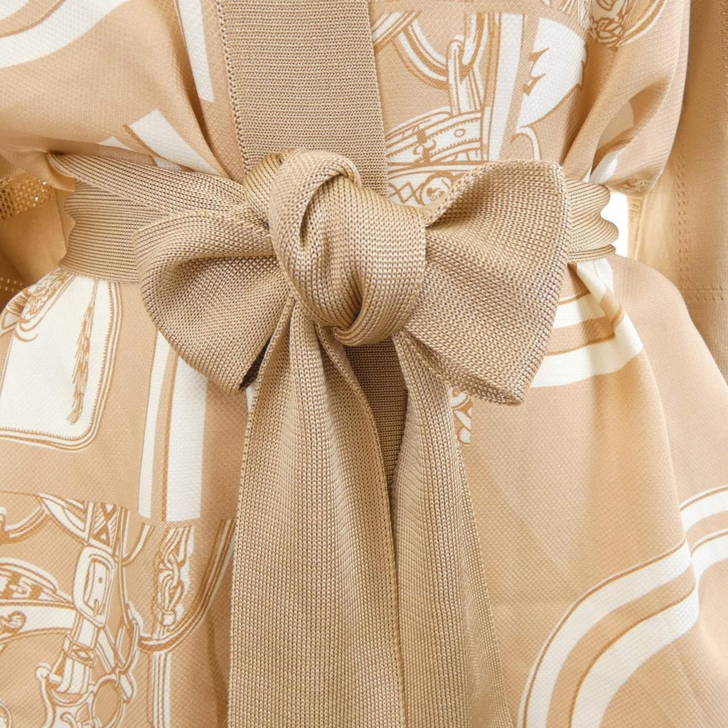 Hermes en Desordre Finesse Twill Raine Long Cardigan — view 7