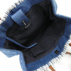Chanel Bag Handbag Blue — view 8