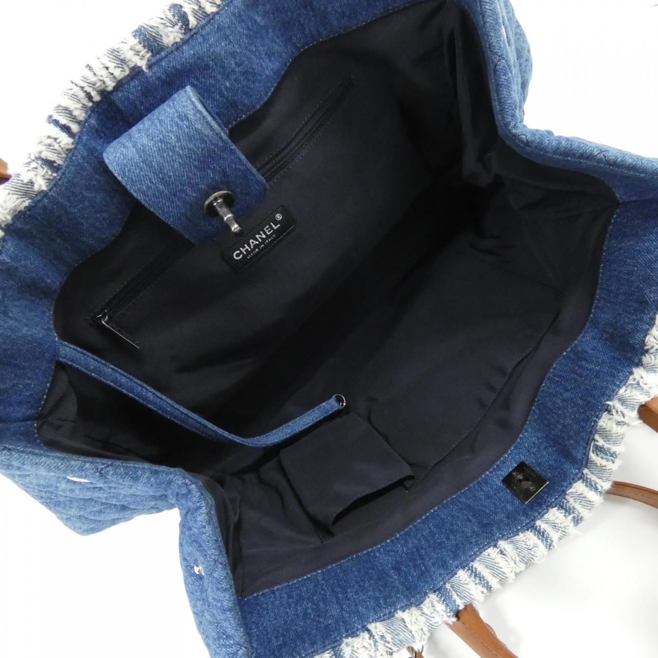 Chanel Bag Handbag Blue — view 8