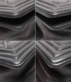 Chanel Chain Shoulder Bag Crossbody Silver Single Flap Quilted 23 — view 5