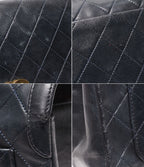 Chanel Chain Shoulder Bag Crossbody Gold Quilted Single Flap Lambskin — view 6