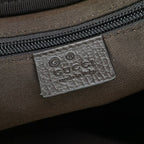 Gucci Boston Bag GG Pattern Beige Dark Brown Leather — view 9