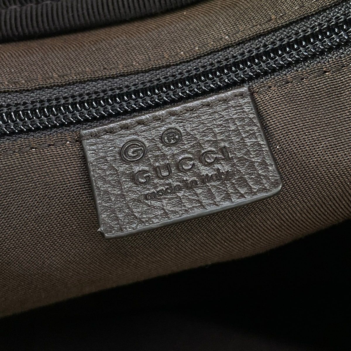 Gucci Boston Bag GG Pattern Beige Dark Brown Leather — view 9