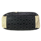 Chanel Tote Large Shopping Black Ivory 2-Way Chain Shoulder Silver Leather — view 5