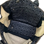 Chanel Tote Large Shopping Black Ivory 2-Way Chain Shoulder Silver Leather — view 7