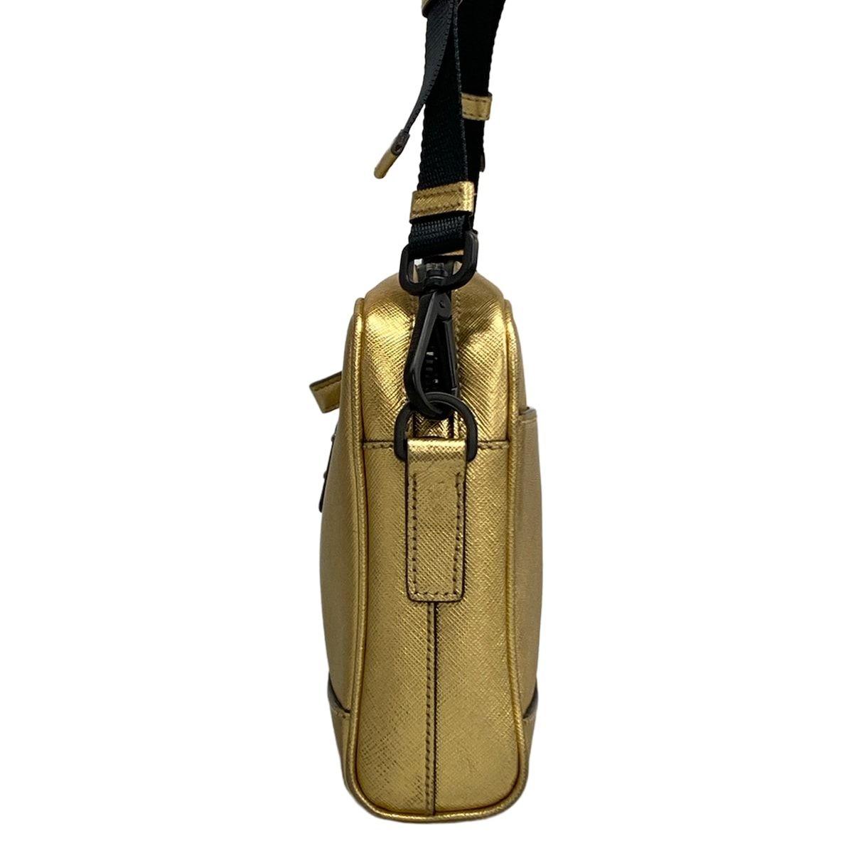 Prada Shoulder Bag Gold Leather — view 4