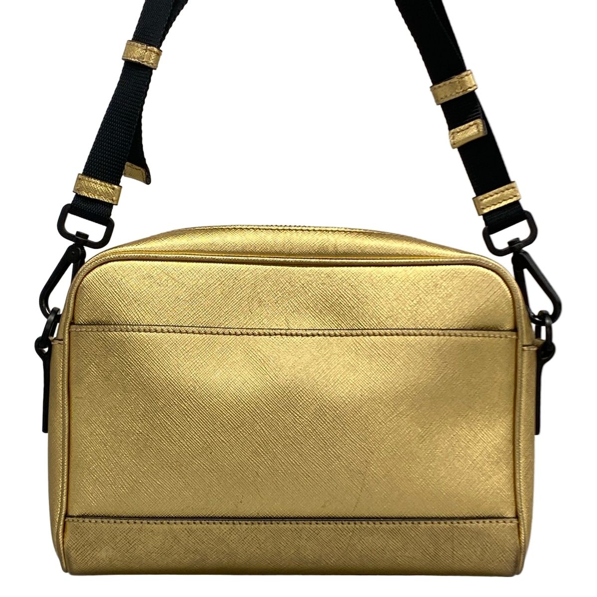 Prada Shoulder Bag Gold Leather — view 3