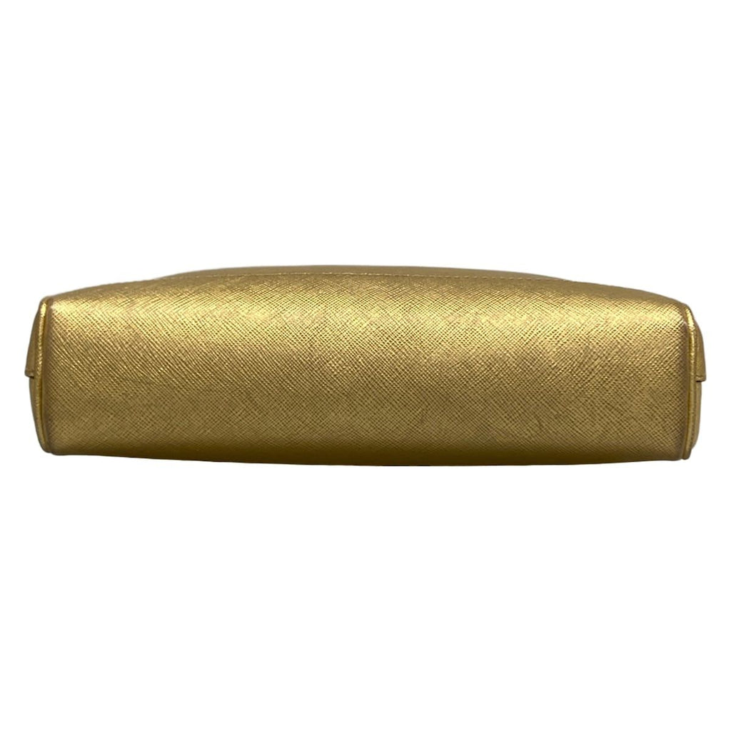 Prada Shoulder Bag Gold Leather — view 5