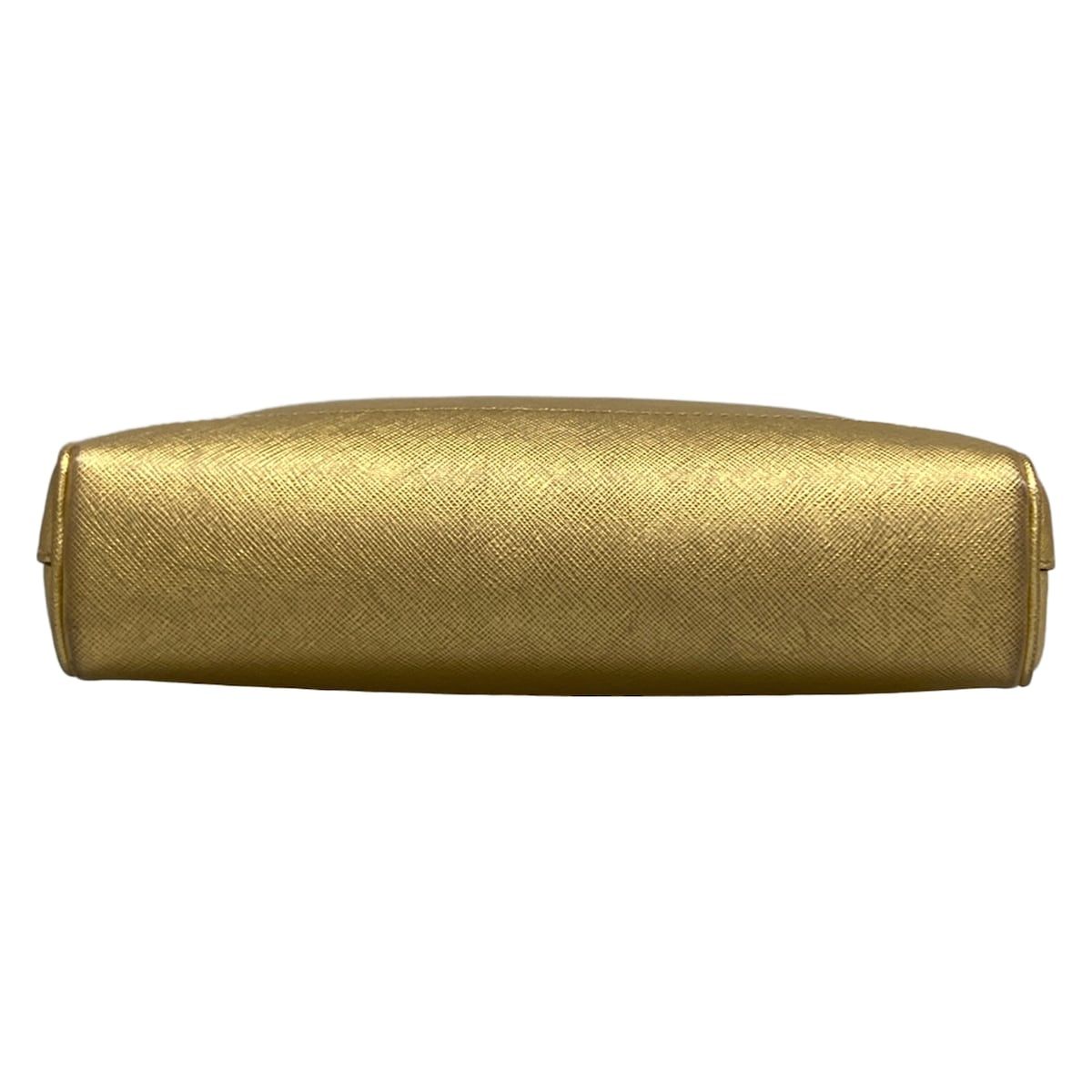 Prada Shoulder Bag Gold Leather — view 5