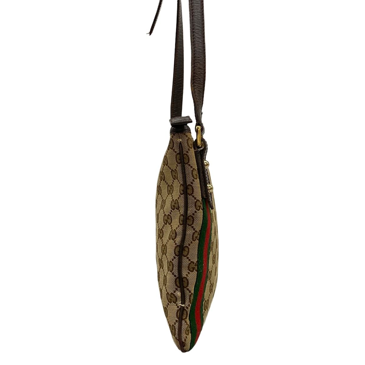 Gucci Shoulder Bag GG Pattern Sherry Beige Dark Brown Multi Leather — view 2