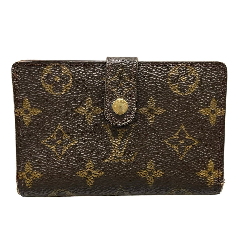 Louis Vuitton Bifold Wallet Monogram Porte Monet Viet Viennois Leather