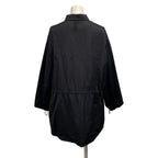Hermes Long Sleeve Shirt Blouse 38 M Black Drawcord Cotton — view 2
