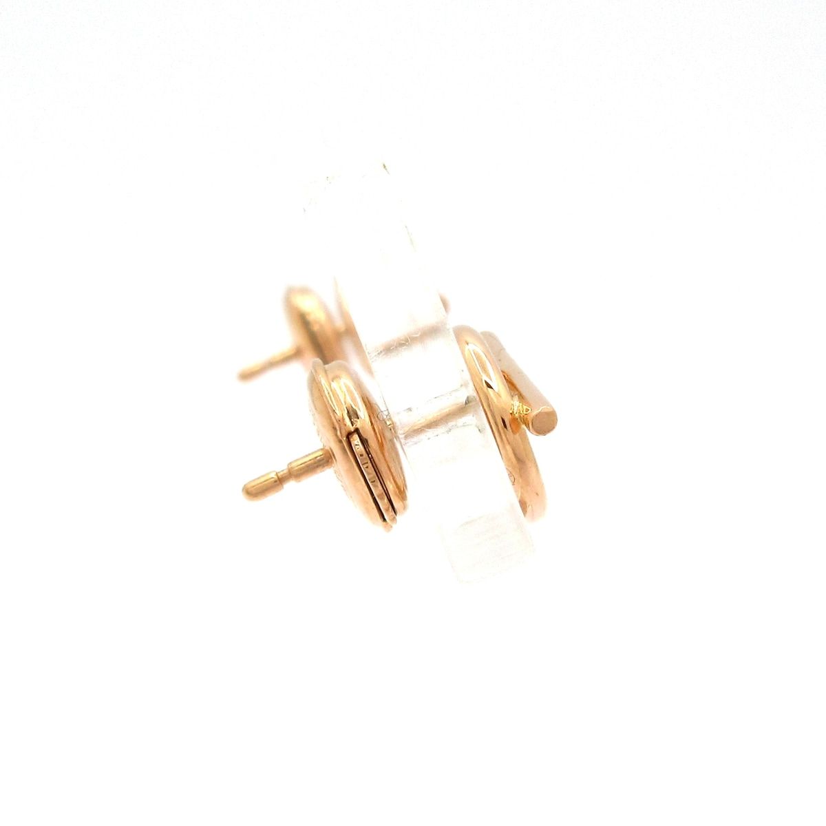 Hermes Earrings Echappee 18k Pink Gold — view 2