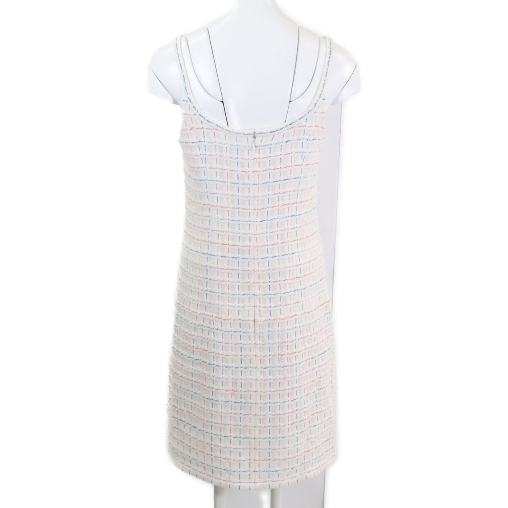 Chanel Tweed CC Logo Button Sleeveless 36 Dress — view 2