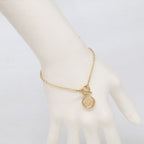 Hermes Polished 750 Series Clou de Selle Toggle Bracelet — view 8