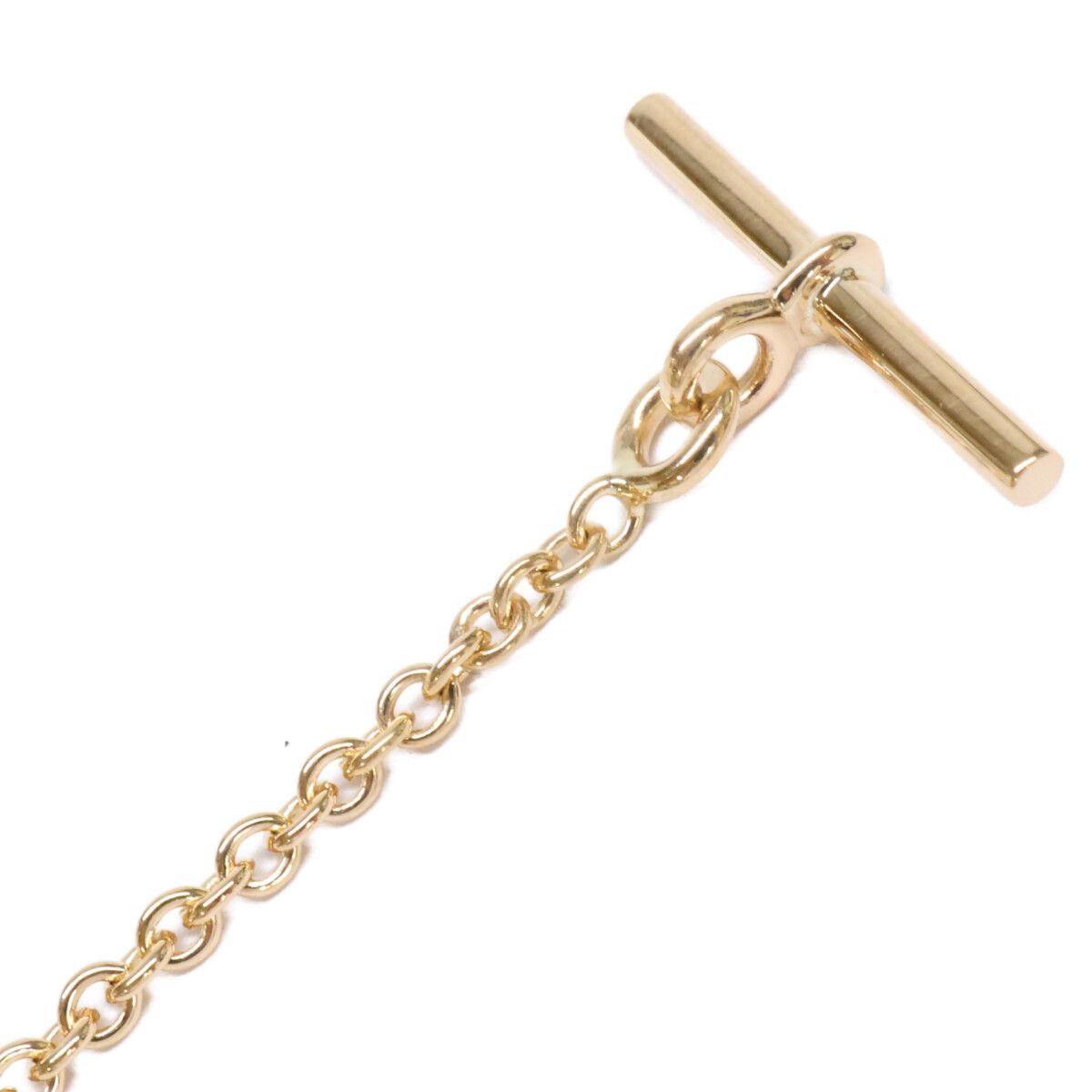 Hermes Polished 750 Series Clou de Selle Toggle Bracelet — view 4