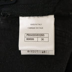 Chanel 20k Striped CC Logo Button Denim Pants 36 — view 5