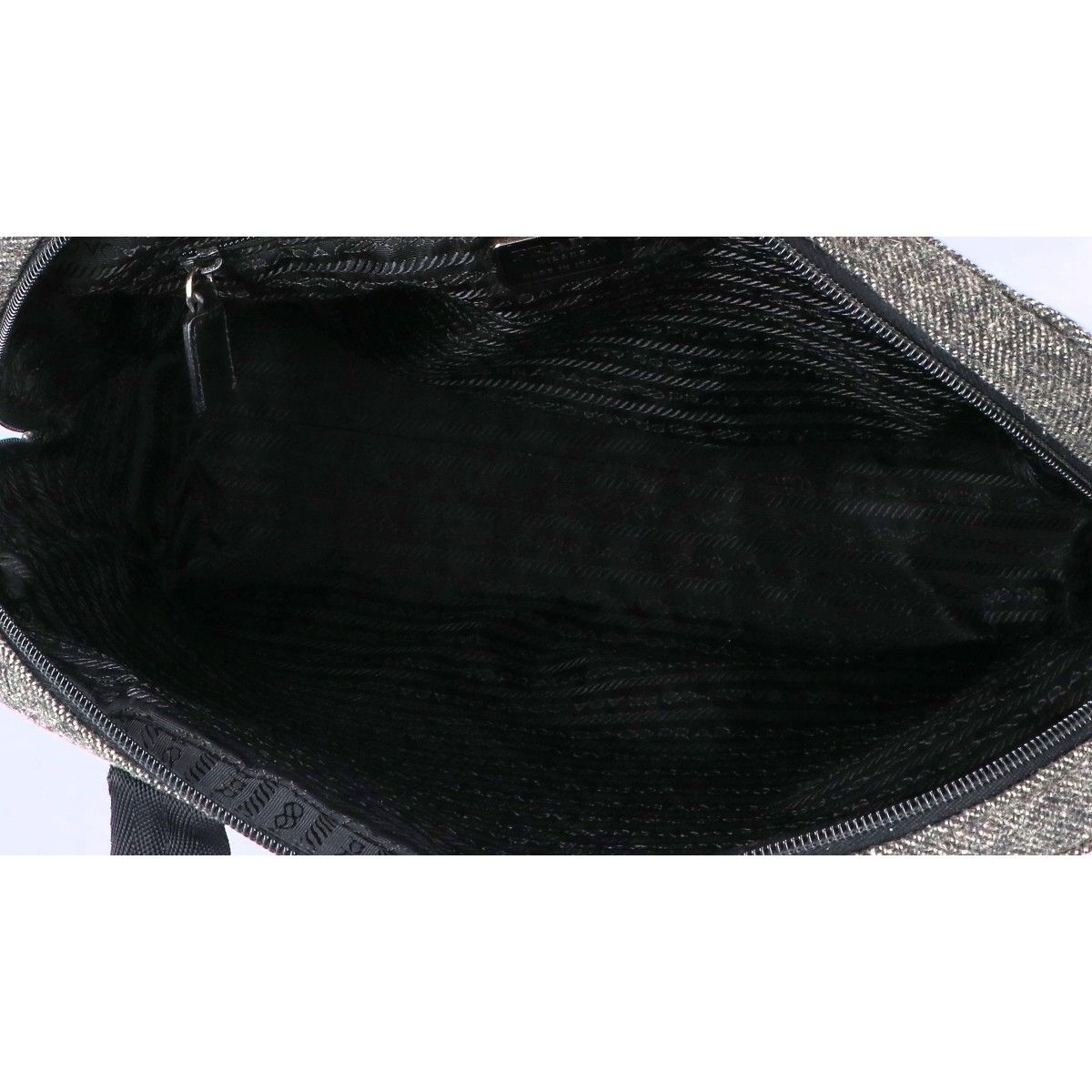 Prada Feltro Vitell Triangle Plate Felt Handbag — view 8