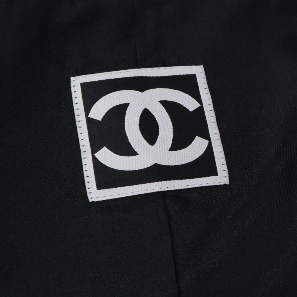 Chanel Sports Line All Over Pattern Silk Blend Collarless Jacket 34 — view 5