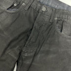 Dior Homme Chris Era Black Cotton Coating Stretch Skinny Pants 29 — view 6