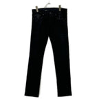 Dior Homme Chris Era Black Cotton Coating Stretch Skinny Pants 29