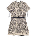 Dior Plan de Paris Allover Pattern Short Sleeve Mini Dress — view 2