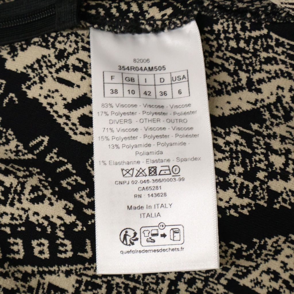 Dior Plan de Paris Allover Pattern Short Sleeve Mini Dress — view 4