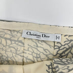 Dior All Over Pattern Belted Flare Skirt — view 3