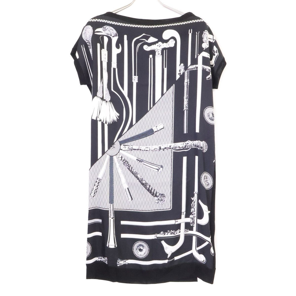 Hermes Era Cannes Et Pommeaux Silk Switch Knit 38 Sweater