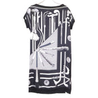 Hermes Era Cannes Et Pommeaux Silk Switch Knit 38 Sweater