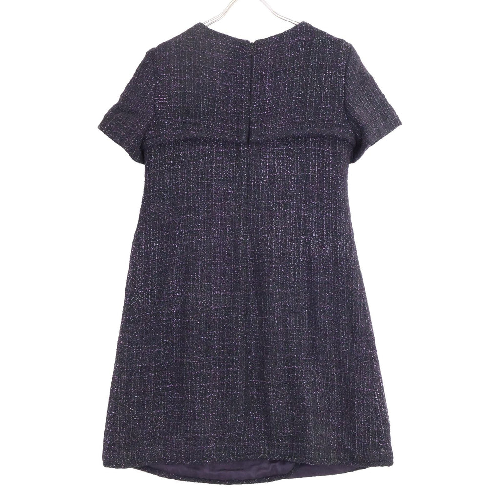 Chanel Tweed Short Sleeve Mini 40 Dress — view 2